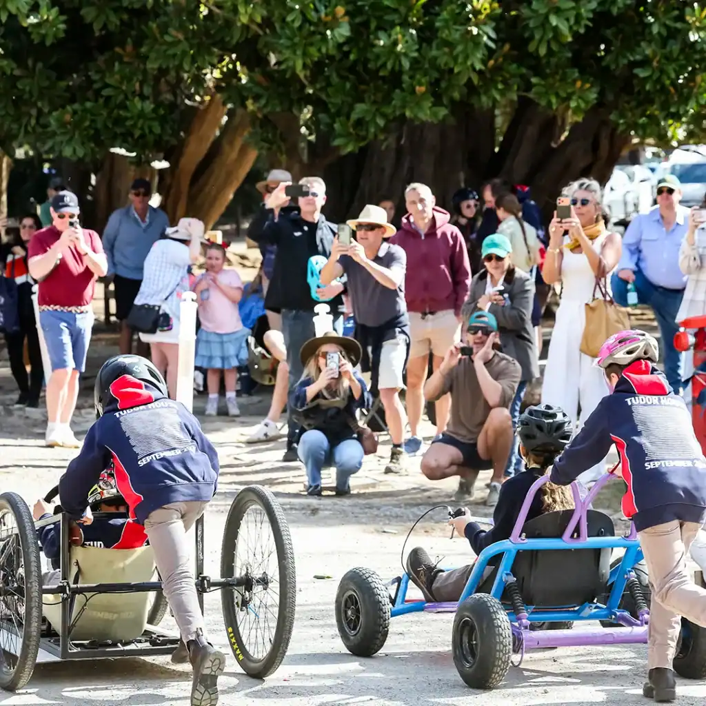 The History of the Billy Cart Derby Tudor House boys and girls racing